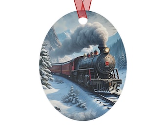 Christmas Snow Metal Ornaments