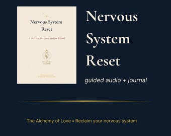 Rituel de réinitialisation du système nerveux de 21 jours | Cahier d'exercices sur le soulagement du stress et de l'anxiété + affirmations | Journal de régulation émotionnelle