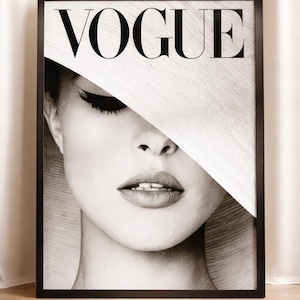 Vogue Model Poster | Fashion Magazine Frame Print