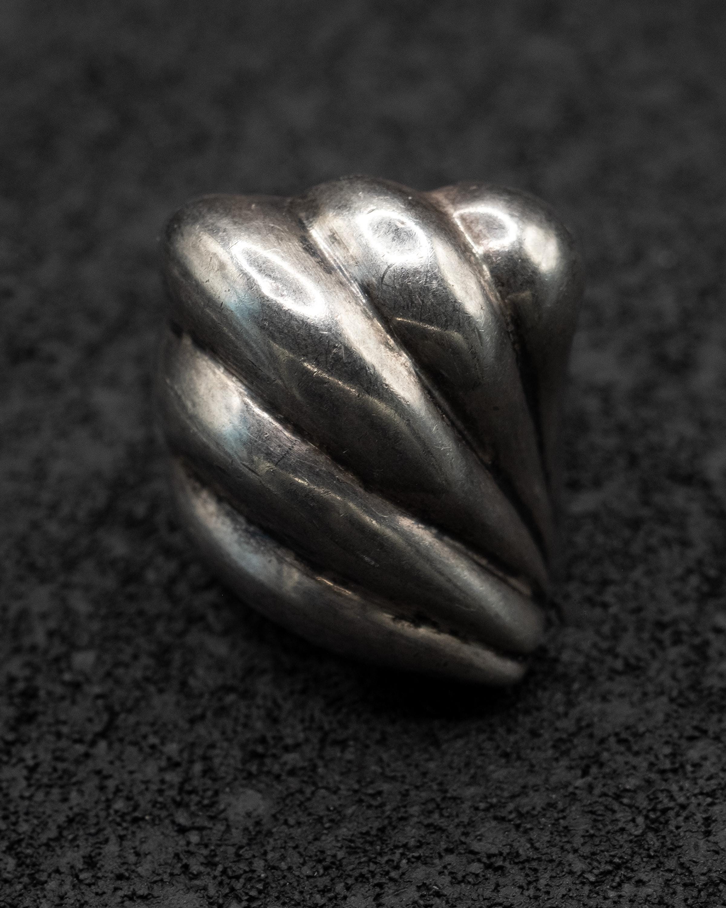 vintage バンブー　リング　silver925 TAXCO VINTAGE】80s Vintage Taxco Mexican Silver Spinner Ring.店頭