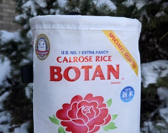 Rice Sack Chalk Bag – 13cm ⎮ Handmade Rock Climbing Accessory ⎮ Japanese Rice Brand