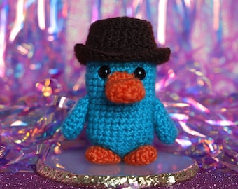 Amigurumi-Spion-Schnabeltier-Anleitung – Häkel-PDF auf Spanisch – DIY-Häkelpuppe – Sofort-Download