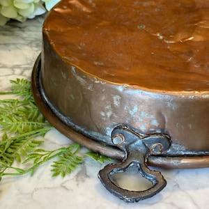 Antique European Copper Baking Pan - 14"