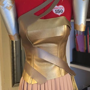 Wonder superhero Costume Warrior Custom Made Sizes XS-L image 1