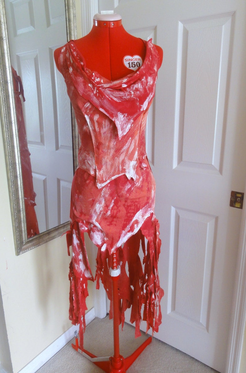 Lady Ga Meat Dress Halloween Party Costume custom made image 2