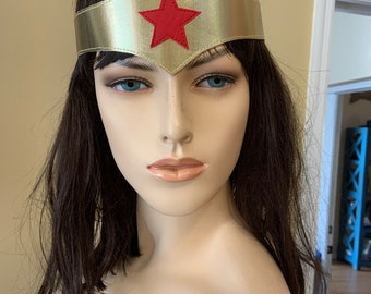 Wonder Superhero Injustice Gold metallic Tiara