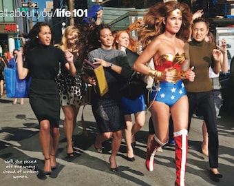 Superhero Wonder Costume  Replica Custom Made size XS-L