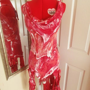 Lady Ga Meat Dress Halloween Party Costume custom made image 7