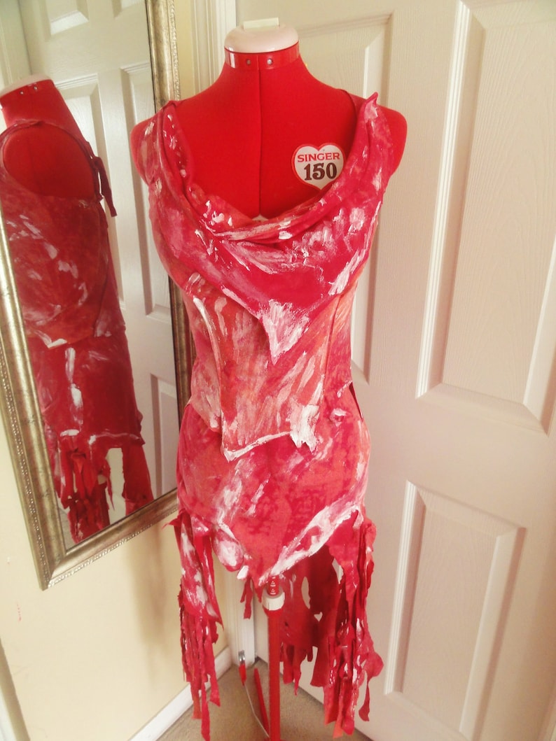 Lady Ga Meat Dress Halloween Party Costume custom made image 7