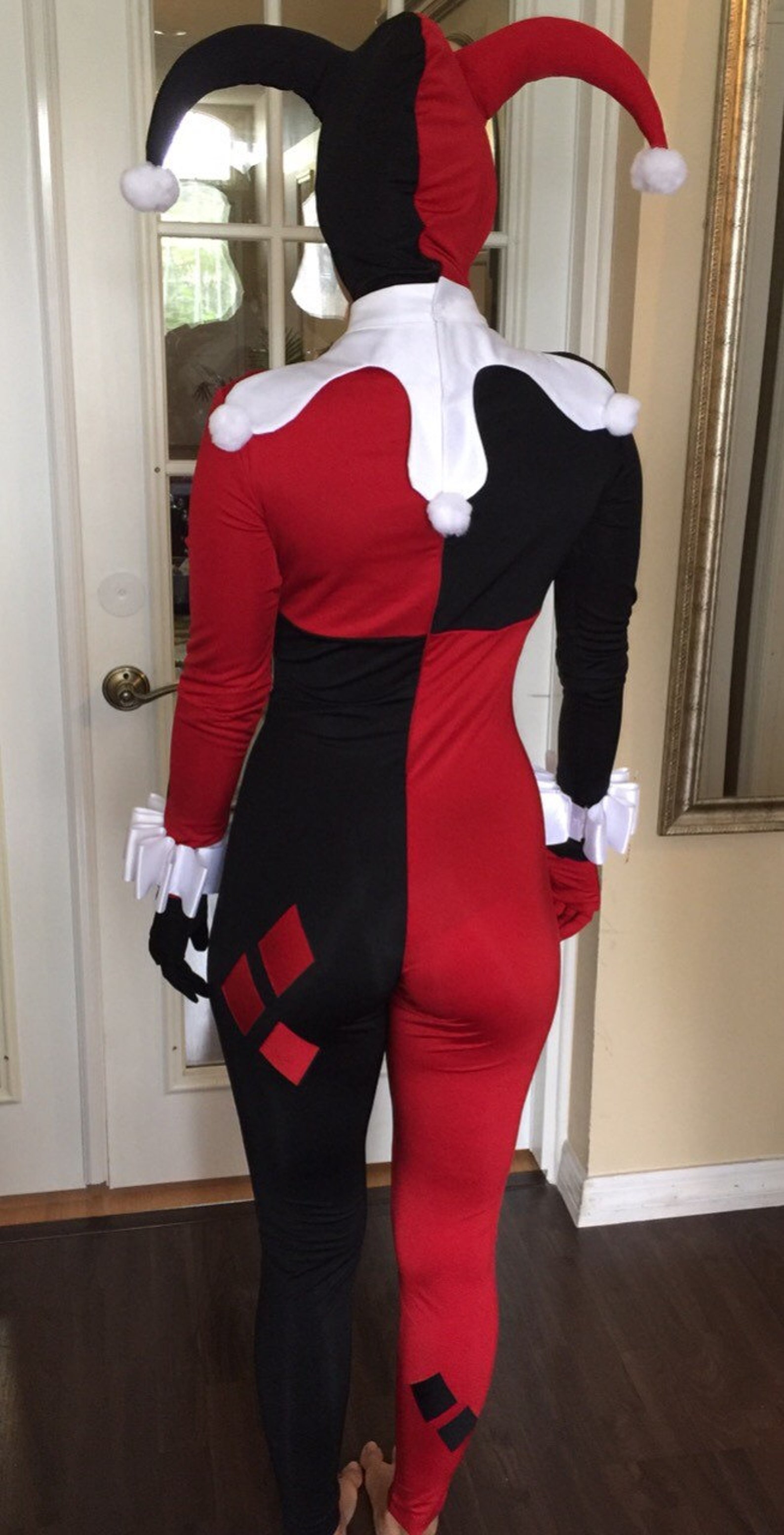 Harley Quinn Costume jumpsuit Custom Made Etsy