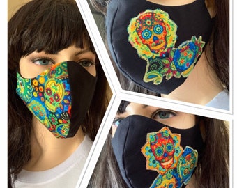 Skulls face mask (washable)