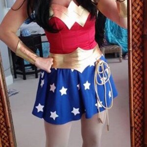 Wonder Cosplay Costume with skirt custom made image 2