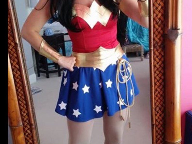 Wonder Cosplay Costume with skirt custom made image 2