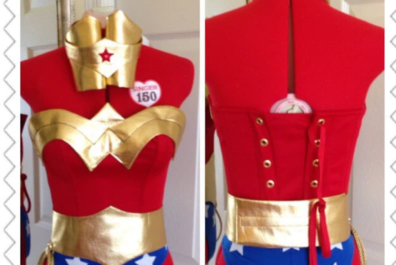 Wonder Cosplay Costume with skirt custom made image 3