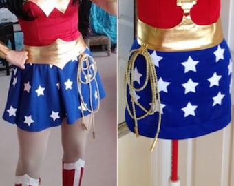 New  Wonder Cosplay Costume with skirt custom made size XS-M