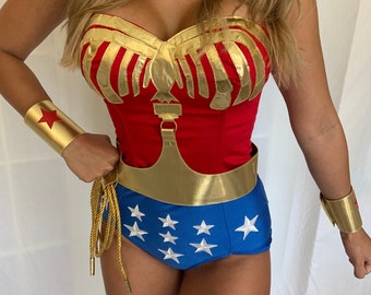 Wonder costume. Superhero cosplay. Custom made