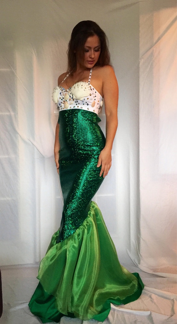 Women's Mermaid Tail Sequin Maxi Skirt Mermaid Costume, 43% OFF