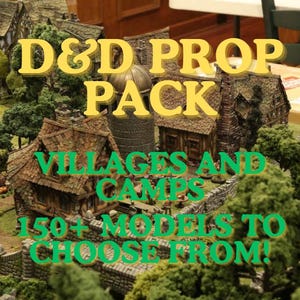 D&D Villages and Camps STL Bundle - Over 150 Miniatures to Choose From!