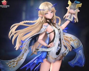 Wuthering Waves Anime STL Figure: Resin Printing Model (Digital Download)
