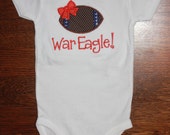 Items similar to Auburn Girly Football on Etsy