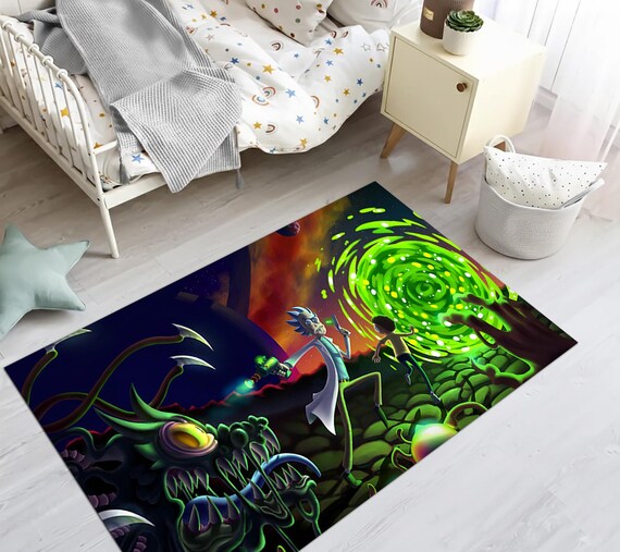 エイリアン RUG MAT エイリアン RUG MAT Space Arcade Game Rug, Galaxy Gamer Carpet