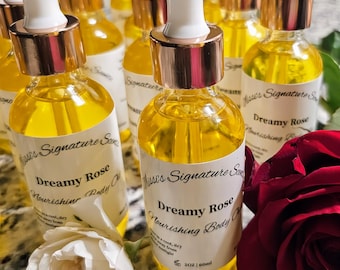 Dreamy Rose Nourishing Body Oil: Romantic, Powdery, and Light