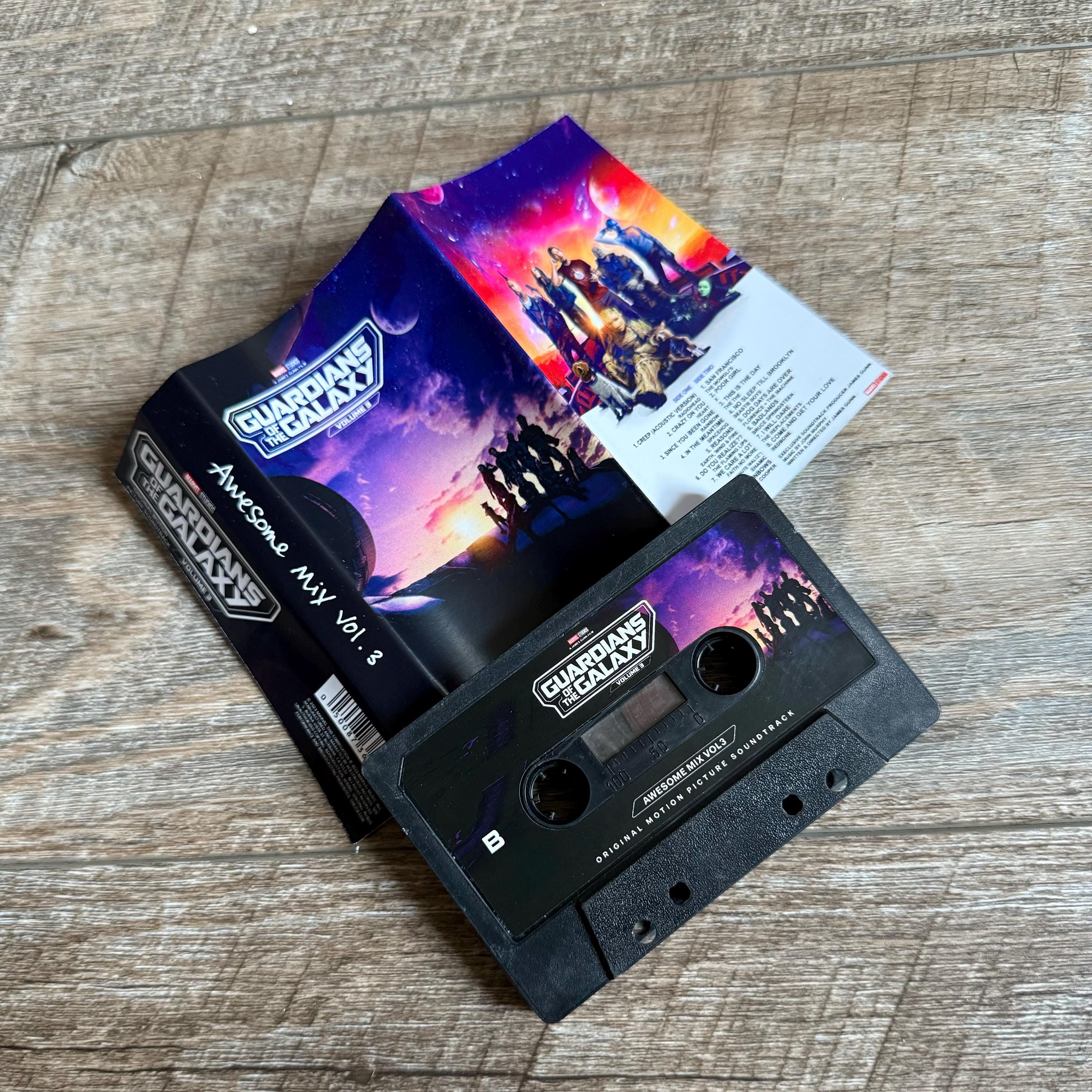 Awesome Mix Guardian of Galaxy Cassette Tapes - Etsy