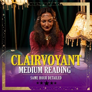 SAME HOUR Clairvoyant Reading, Psychic reading, Psychic Spiritual Advices, Telepathic Reading, Honest Psychic Reading, No tools, No cards