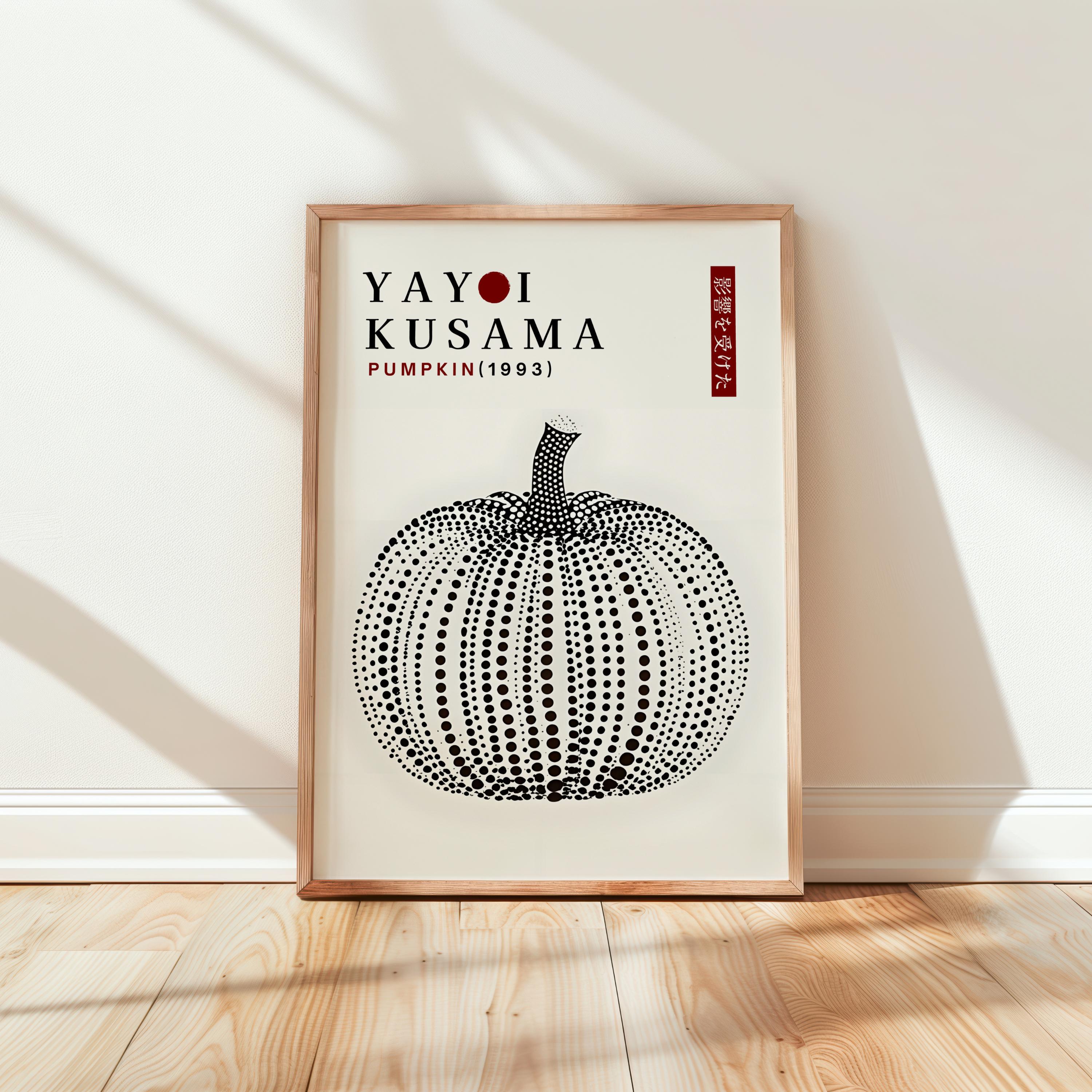 Yayoi Kusama Pumpkin Black and White - Etsy