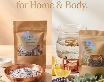 Single Use Home and Bath Simmers! | Packet Blends | Dried Fruits, Botanicals, Herbs, Salts |Aromatherapy | Makes a wonderful gift "add on"!