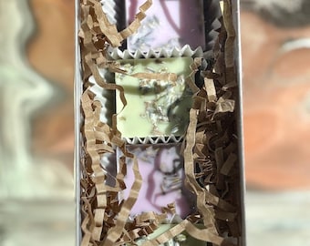 Set de regalo de ceras aromáticas de soja / Regalo de spa / Lavanda y eucalipto / Aroma intenso