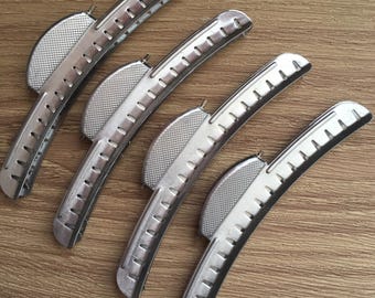 5 "Zoll Welle Haarklemmen, Schmetterling Hochzeit Haar Vintage Marcel Clips - Pack x 4