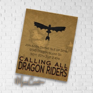 How To Train Your Dragon Party Invitation Calling All Dragon Riders Toothless Dragon Birthday Party Instant Download Edit in your browser image 2