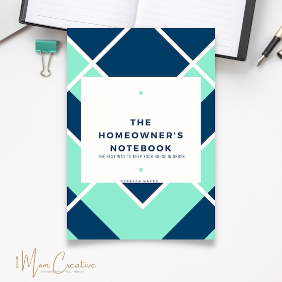 The Homeowner's Notebook-New Homeowner Gift, Home Maintenance Tracker, House Upkeep