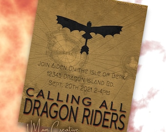 How To Train Your Dragon Party Invitation Calling All Dragon Riders- Toothless Dragon Birthday Party Instant Download Edit in your browser!