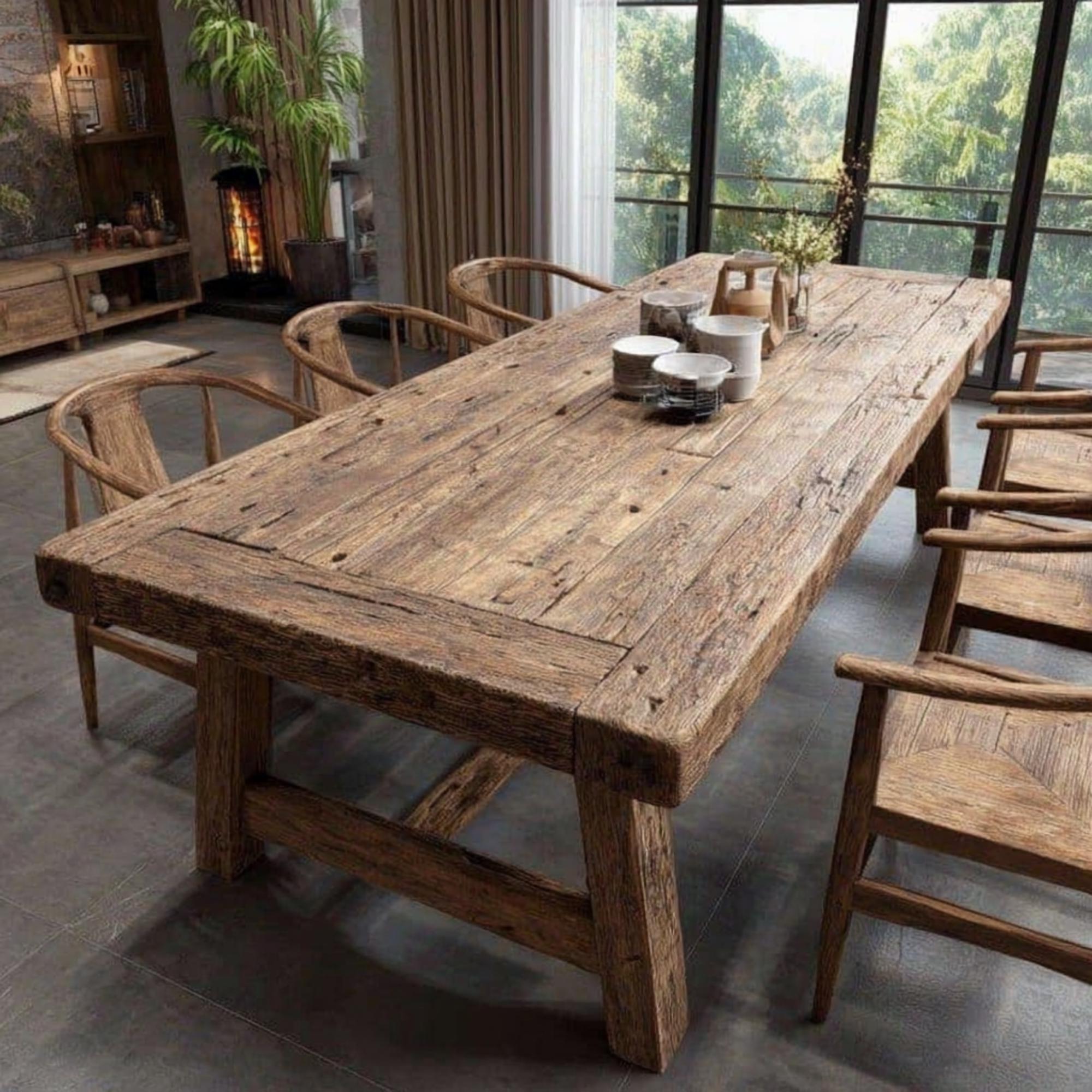 Handmade Live Edge Walnut Dining Table – Rustic Solid Wood - Etsy
