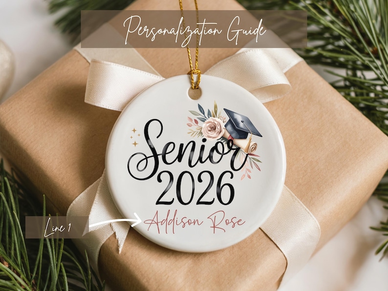 Senior 2026 Ornament | Class of 2026 Ornament | Personalized Graduation ...