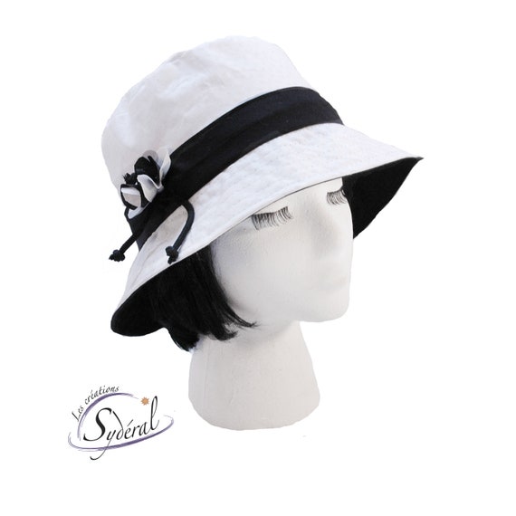 White with Black Accent Summer Hat Maison Michel Straw Beach Hat - Neutrals Hats, Accessories  main image 4