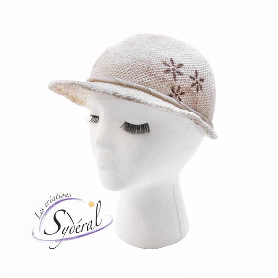 casquette en paille pour femme