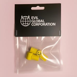 Smiley (confezione da 5) - Manopole di ricambio universali per sintetizzatori con albero a D da 6 mm