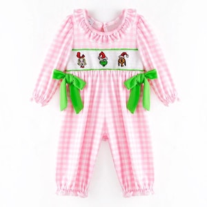Girls Grinch Romper