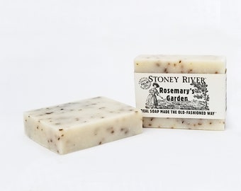 Rosemary's Garden  Natural Soap, Handmade Soap,  Cold Process Soap, Oily Skin Soap, Vegan Soap bar