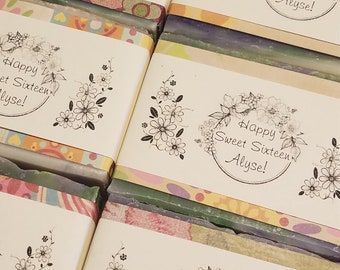 4 oz large soap party favors, shower favor, for baby or bridal shower