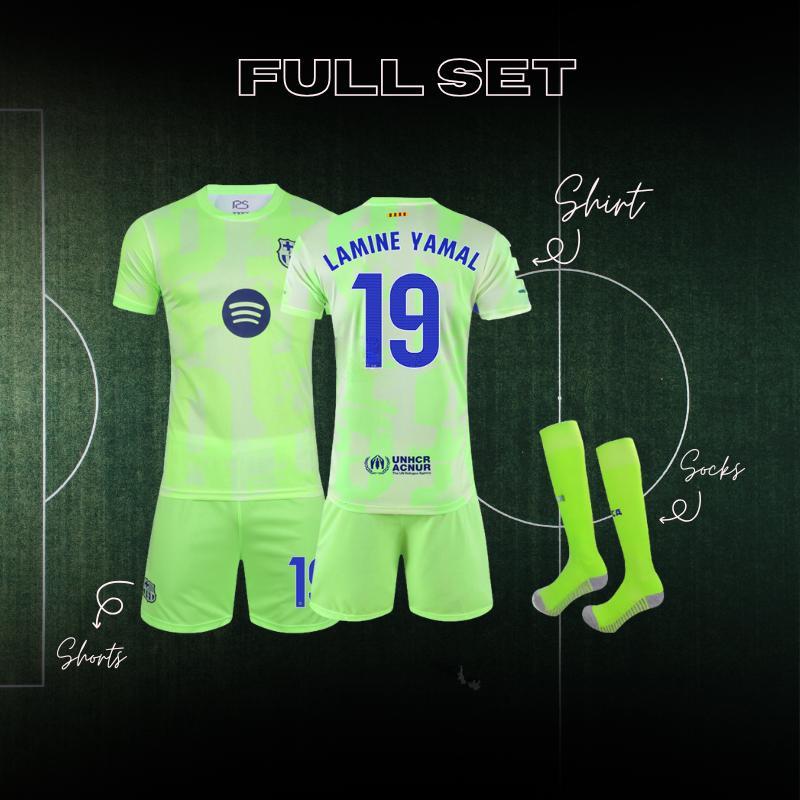 Barcelona 2024/25 Lamine Yamal #19 Inspired Green Jersey Set - Etsy
