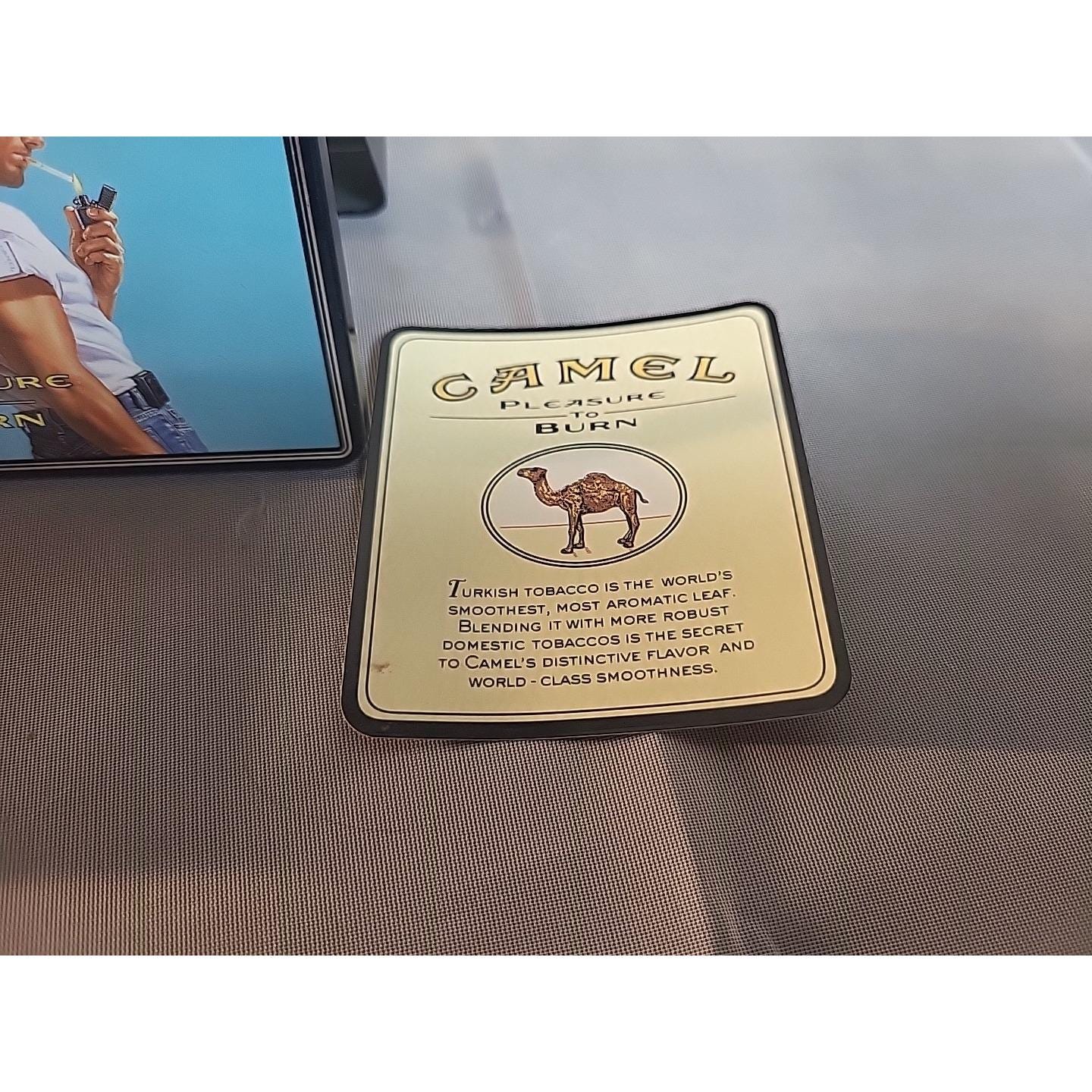 Vintage Camel Filters Tin With Box & Ad Card - German Made Rare