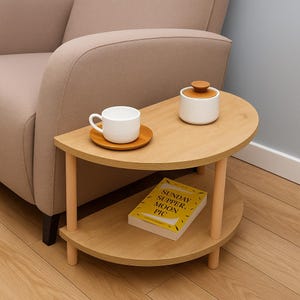 MODERN PEOPLES HalfMoon sidetable wood サイドテーブル・ナイト