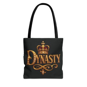 Royalty-Inspired Tote Bag - Dynasty, Regal Carryall, Ideal for Parties, Fashionable Gift, Everyday Use & Special Occasions