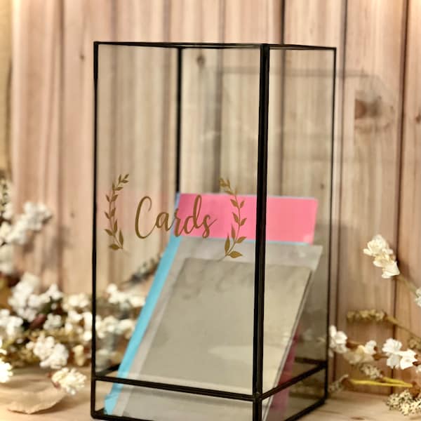 Glass Card Holder Etsy