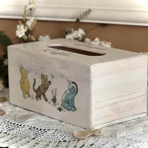 Winnie The Pooh Baby Shower Diaper Raffle Card Box Baby Predition and Advice Box Vintage Pooh Winnie the Pooh Baby Shower Games image 4