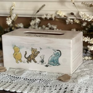 Winnie The Pooh Baby Shower Diaper Raffle Card Box Baby Predition and Advice Box Vintage Pooh Winnie the Pooh Baby Shower Games image 3